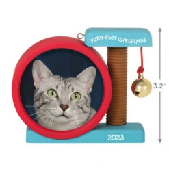 Hallmark Purr-fect Christmas 2023 Photo Frame Ornament 10 Hallmark Purr-fect Christmas 2023 Photo Frame Ornament -Hallmark Sales Store Cat Scratcher Toy Picture Frame Keepsake Ornament 1599QGO2597 03
