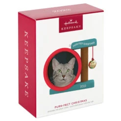 Hallmark Purr-fect Christmas 2023 Photo Frame Ornament 11 Hallmark Purr-fect Christmas 2023 Photo Frame Ornament -Hallmark Sales Store Cat Scratcher Toy Picture Frame Keepsake Ornament 1599QGO2597 04