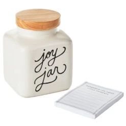 Hallmark Ceramic Joy Jar And Notepad, Set Of 2 7 Hallmark Ceramic Joy Jar And Notepad, Set Of 2 -Hallmark Sales Store Ceramic Joy Jar and Note Pad 1SNN1080 03