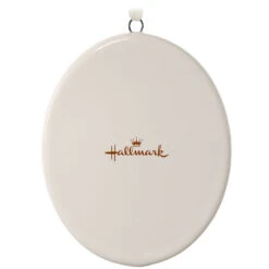 Hallmark Ceramic Photo Ornament—Vertical Oval -Hallmark Sales Store Ceramic Photo OrnamentVertical Oval 1999QHE1739B1 06