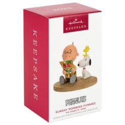 Hallmark The Peanuts® Gang Sunday Morning Funnies Ornament -Hallmark Sales Store Charlie Brown Reading Comics Keepsake Ornament 2199QXI7039 04
