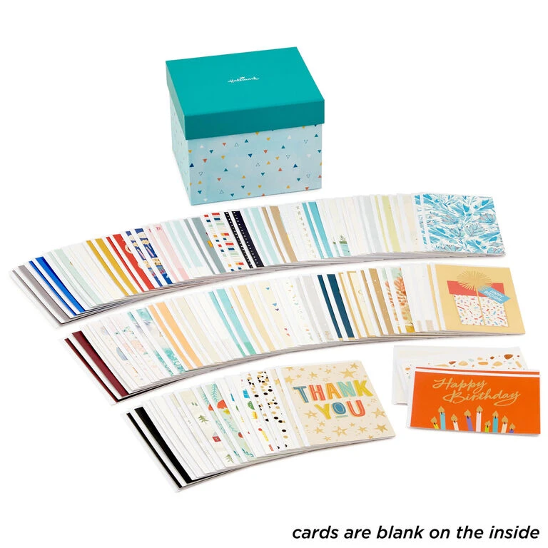 Hallmark Cheerful Celebrations Boxed All-Occasion Cards Assortment, Pack Of 100 3 Hallmark Cheerful Celebrations Boxed All-Occasion Cards Assortment, Pack Of 100