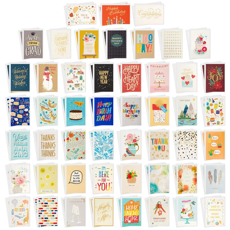 Hallmark Cheerful Celebrations Boxed All-Occasion Cards Assortment, Pack Of 100 4 Hallmark Cheerful Celebrations Boxed All-Occasion Cards Assortment, Pack Of 100 - Image 2