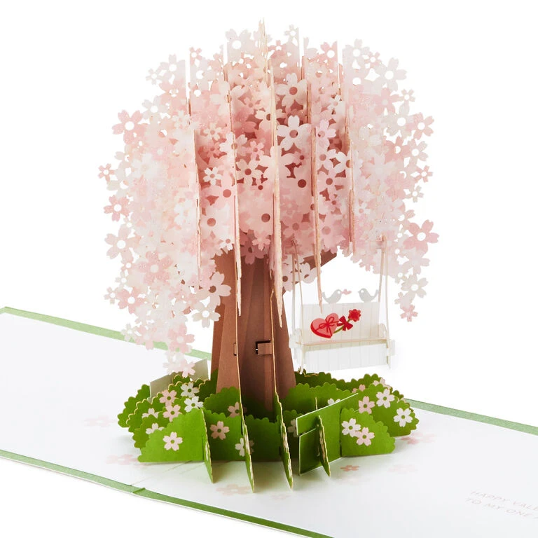 Hallmark One And Only Love Cherry Blossoms 3D Pop-Up Valentine's Day Card 3 Hallmark One And Only Love Cherry Blossoms 3D Pop-Up Valentine's Day Card