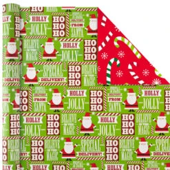 Hallmark Christmas Cheer 4-Pack Reversible Wrapping Paper Assortment, 150 Sq. Ft. 12 Hallmark Christmas Cheer 4-Pack Reversible Wrapping Paper Assortment, 150 Sq. Ft. -Hallmark Sales Store Christmas Cheer Assortment Reversible Wrapping Paper 5JXW1736 04