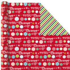 Hallmark Christmas Cheer 4-Pack Reversible Wrapping Paper Assortment, 150 Sq. Ft. 14 Hallmark Christmas Cheer 4-Pack Reversible Wrapping Paper Assortment, 150 Sq. Ft. -Hallmark Sales Store Christmas Cheer Assortment Reversible Wrapping Paper 5JXW1736 06