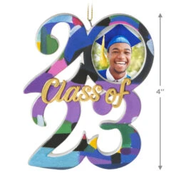 Hallmark Congrats, Grad! 2023 Ceramic Photo Frame Ornament -Hallmark Sales Store Class of 2023 Picture Frame Keepsake Ornament 1999QHX3089 03