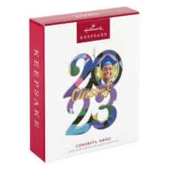 Hallmark Congrats, Grad! 2023 Ceramic Photo Frame Ornament -Hallmark Sales Store Class of 2023 Picture Frame Keepsake Ornament 1999QHX3089 04