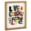 Hallmark Color Full Life Framed Quote Sign, 8x10 -Hallmark Sales Store Color Full Life Framed Embroidered Quote Sign 1SNN1078 01