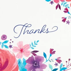 Hallmark Colorful Floral Assorted Blank Thank-You Notes, Box Of 48 9 Hallmark Colorful Floral Assorted Blank Thank-You Notes, Box Of 48 -Hallmark Sales Store Colorful Floral ThankYou Notes Assortment Pack 5STZ1027 03