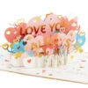 Hallmark Love You Always 3D Pop-Up Love Card 2 Hallmark Love You Always 3D Pop-Up Love Card -Hallmark Sales Store Colorful Hearts 3D PopUp Love Card 1299LAD2904 01