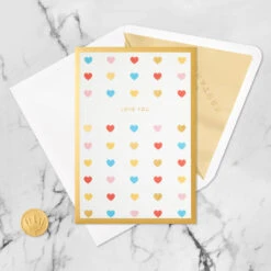 Hallmark Love You Always 3D Pop-Up Love Card 15 Hallmark Love You Always 3D Pop-Up Love Card -Hallmark Sales Store Colorful Hearts 3D PopUp Love Card 1299LAD2904 05