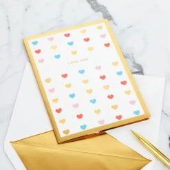 Hallmark Love You Always 3D Pop-Up Love Card 16 Hallmark Love You Always 3D Pop-Up Love Card -Hallmark Sales Store Colorful Hearts 3D PopUp Love Card 1299LAD2904 06