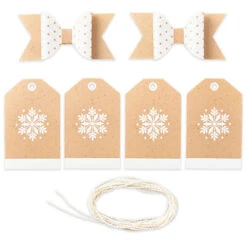 Hallmark Colorful Kraft Christmas Gift Bow And Gift Tag Kit -Hallmark Sales Store Colorful Kraft Christmas Gift Bow and Gift Tag Kit 5XCB1034 05