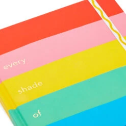 Hallmark Crayola® Every Shade Of Happy Hardback Notebook -Hallmark Sales Store Crayola Rainbow Stripe Hardcover Notebook 3HWJ2112 05