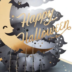 Hallmark Crescent Moon 3-D Pop-Up Halloween Card -Hallmark Sales Store Crescent Moon and Bats 3D PopUp Halloween Card 1299IEH3001 04