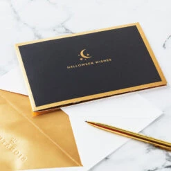 Hallmark Crescent Moon 3-D Pop-Up Halloween Card -Hallmark Sales Store Crescent Moon and Bats 3D PopUp Halloween Card 1299IEH3001 07