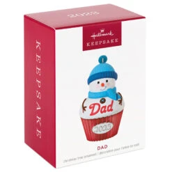Hallmark Dad Cupcake 2023 Ornament 11 Hallmark Dad Cupcake 2023 Ornament -Hallmark Sales Store Dad Snowman Cupcake 2023 Keepsake Ornament 1399QGO2537 04