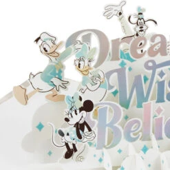 Hallmark Disney 100 Years Of Wonder Day Full Of Wonder 3D Pop-Up Card 15 Hallmark Disney 100 Years Of Wonder Day Full Of Wonder 3D Pop-Up Card -Hallmark Sales Store Disney 100 Years Mickey Friends 3D PopUp Card 1499LAD9202 04