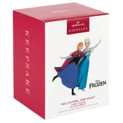 Hallmark Disney Frozen 10th Anniversary Two Sisters, One Heart Ornament -Hallmark Sales Store Disney Anna and Elsa Skating Keepsake Ornament 2799QXD6599 04 1