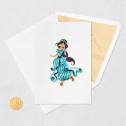 Hallmark Disney Princess Jasmine Magical Day Quilled Paper Handmade Card 14 Hallmark Disney Princess Jasmine Magical Day Quilled Paper Handmade Card -Hallmark Sales Store Disney Jasmine Quilled Paper Handmade Card for Her 1299LAD2857 05