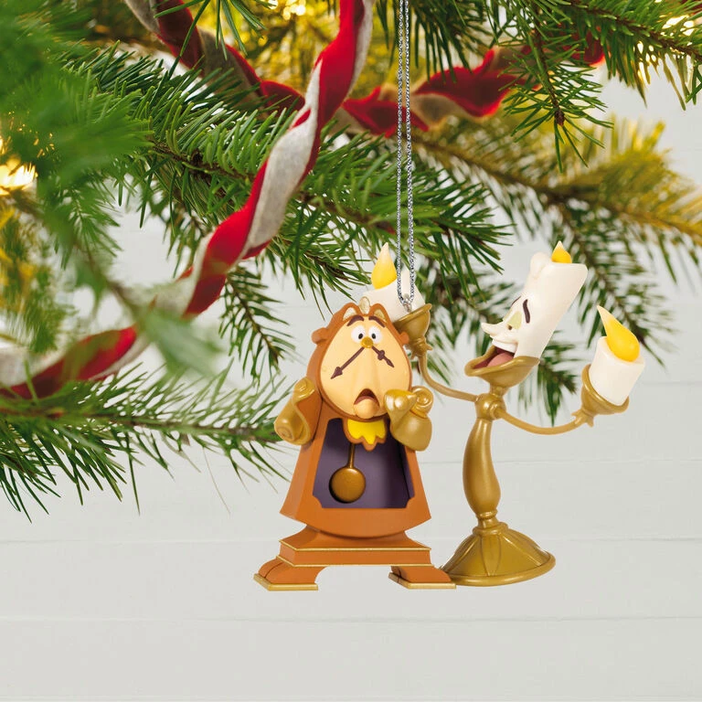 Hallmark Disney Beauty And The Beast Lumiere And Cogsworth Ornament 4 Hallmark Disney Beauty And The Beast Lumiere And Cogsworth Ornament - Image 2