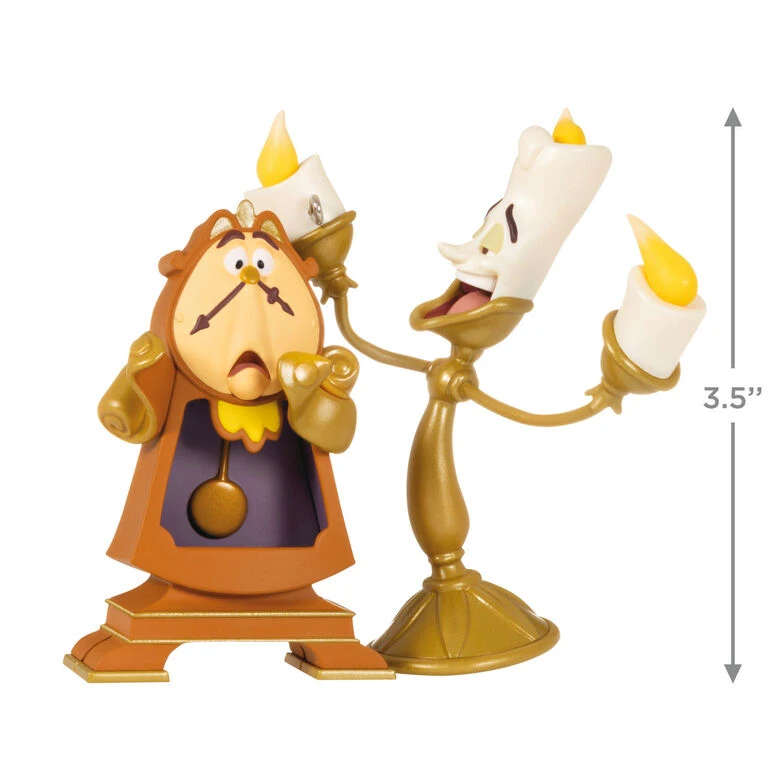 Hallmark Disney Beauty And The Beast Lumiere And Cogsworth Ornament 5 Hallmark Disney Beauty And The Beast Lumiere And Cogsworth Ornament - Image 3