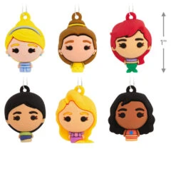 Mini Disney Princess Shatterproof Hallmark Ornaments, Set Of 6 -Hallmark Sales Store Disney Princess Miniature Christmas Ornaments Set of 6 2HCM6131 03