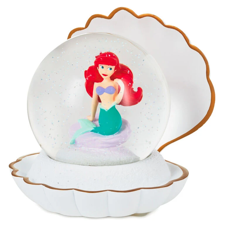 Hallmark Disney The Little Mermaid Ariel In Seashell Snow Globe 3 Hallmark Disney The Little Mermaid Ariel In Seashell Snow Globe