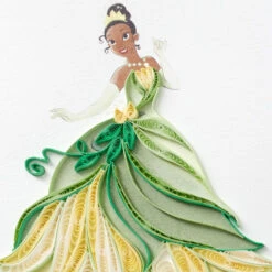 Hallmark Disney The Princess And The Frog Tiana Happy Wish Quilled Paper Handmade Card 13 Hallmark Disney The Princess And The Frog Tiana Happy Wish Quilled Paper Handmade Card -Hallmark Sales Store Disney Princess and the Frog Tiana Quilled Paper Card 1299LAD2855 04