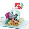 Hallmark Disney The Little Mermaid Wishing You Happiness 3D Pop-Up Card