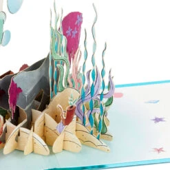 Hallmark Disney The Little Mermaid Wishing You Happiness 3D Pop-Up Card 16 Hallmark Disney The Little Mermaid Wishing You Happiness 3D Pop-Up Card -Hallmark Sales Store Disney The Little Mermaid Ariel 3D PopUp Card for Her 1499LAD2902 05