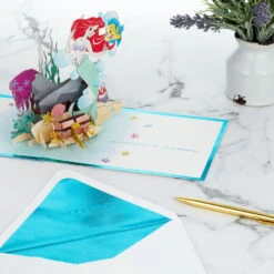 Hallmark Disney The Little Mermaid Wishing You Happiness 3D Pop-Up Card 19 Hallmark Disney The Little Mermaid Wishing You Happiness 3D Pop-Up Card -Hallmark Sales Store Disney The Little Mermaid Ariel 3D PopUp Card for Her 1499LAD2902 08