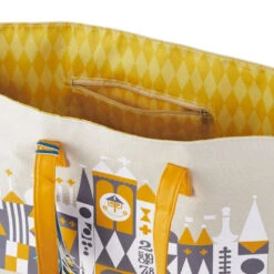 Hallmark Walt Disney World 50th Anniversary "it's A Small World" Canvas Tote Bag -Hallmark Sales Store Disney World its a small world Ride Tote Bag 1DYG2075 03