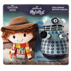 Hallmark Itty Bittys® Doctor Who The Fourth Doctor And Dalek Plush, Set Of 2 -Hallmark Sales Store Doctor Who Fourth Doctor and Dalek Plush itty bittys 1KDD2078 03
