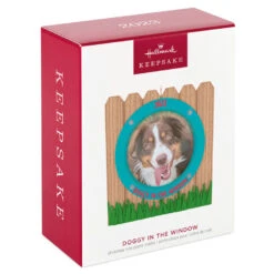 Hallmark Doggy In The Window 2023 Photo Frame Ornament 11 Hallmark Doggy In The Window 2023 Photo Frame Ornament -Hallmark Sales Store Doggy in Window Fence Picture Frame Keepsake Ornament 1599QGO2599 04