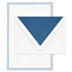 Hallmark Double Blue Border Stationery Set, Box Of 20 -Hallmark Sales Store Double Blue Border Stationery Set 1499STN1136 03