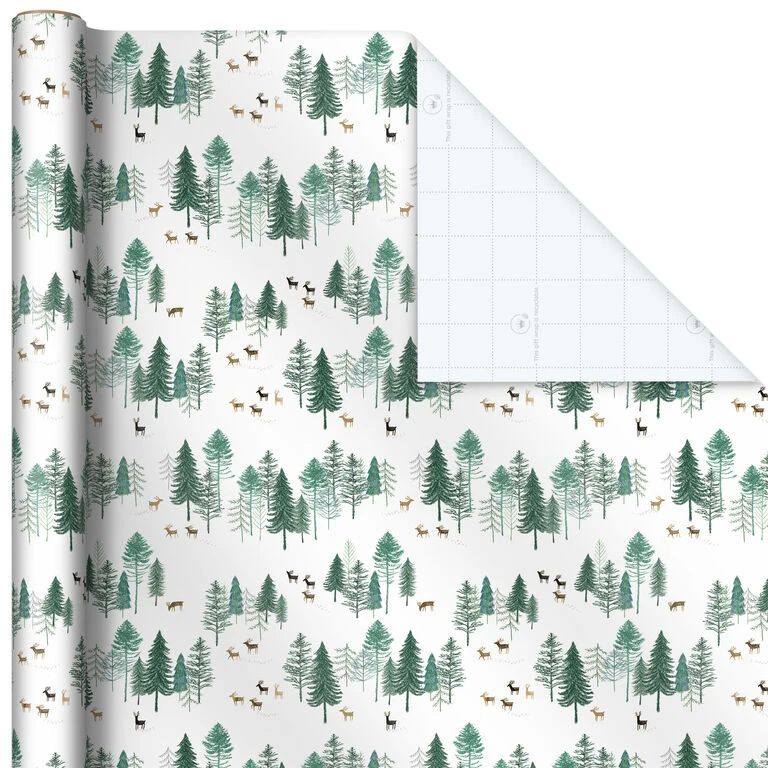 Hallmark Elegant Evergreens 2-Pack Holiday Wrapping Paper, 150 Sq. Ft. 8 Hallmark Elegant Evergreens 2-Pack Holiday Wrapping Paper, 150 Sq. Ft. - Image 6