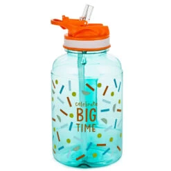 Hallmark Celebrate Big Time Water Jug, 40 Oz. 6 Hallmark Celebrate Big Time Water Jug, 40 Oz. -Hallmark Sales Store Extra Large Blue Water Jug With Lid and Straw 1BID1097 02
