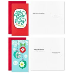 Hallmark Colorful And Casual Money-Holder Boxed Christmas Cards Assortment, Pack Of 36 -Hallmark Sales Store Festive Assorted MoneyHolder Boxed Christmas Cards 5CZE2139 04