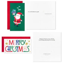 Hallmark Colorful And Casual Money-Holder Boxed Christmas Cards Assortment, Pack Of 36 -Hallmark Sales Store Festive Assorted MoneyHolder Boxed Christmas Cards 5CZE2139 05