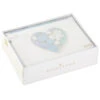 Hallmark Floral Laser Foil Heart Blank Note Cards, Box Of 8