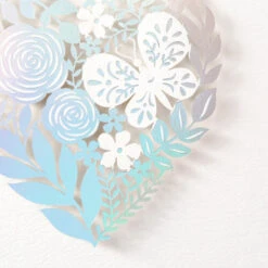 Hallmark Floral Laser Foil Heart Blank Note Cards, Box Of 8 9 Hallmark Floral Laser Foil Heart Blank Note Cards, Box Of 8 -Hallmark Sales Store Floral Laser Foil Heart Blank Note Cards 1499THK2105 03