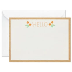 Hallmark Ivory Floral Flat Note Cards In Caddy, Box Of 40 11 Hallmark Ivory Floral Flat Note Cards In Caddy, Box Of 40 -Hallmark Sales Store Floral SinglePanel Note Cards With Caddy 3CNT5048 03
