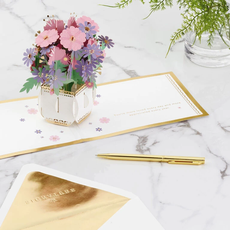 Hallmark Love And Appreciation Flower Bouquet 3D Pop-Up Love Card 8 Hallmark Love And Appreciation Flower Bouquet 3D Pop-Up Love Card - Image 6