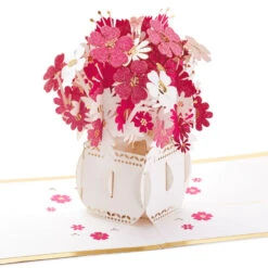 Hallmark Happy Thoughts Flower Bouquet 3D Pop-Up Thinking Of You Card