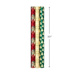 Hallmark Traditional 3-Pack Foil Christmas Wrapping Paper Assortment, 60 Sq. Ft. 17 Hallmark Traditional 3-Pack Foil Christmas Wrapping Paper Assortment, 60 Sq. Ft. -Hallmark Sales Store Foil Christmas Wrapping Paper Assortment 5JXW1065 08