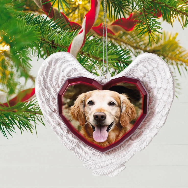 Hallmark Forever Loved Memorial Heart And Angel Wings Photo Personalized Ornament 4 Hallmark Forever Loved Memorial Heart And Angel Wings Photo Personalized Ornament - Image 2