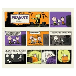 Hallmark Peanuts® Franken-Snoopy Comic Blanket, 50x60 -Hallmark Sales Store Frankenstein Snoopy Comic Strip Blanket 1HGN1516 03