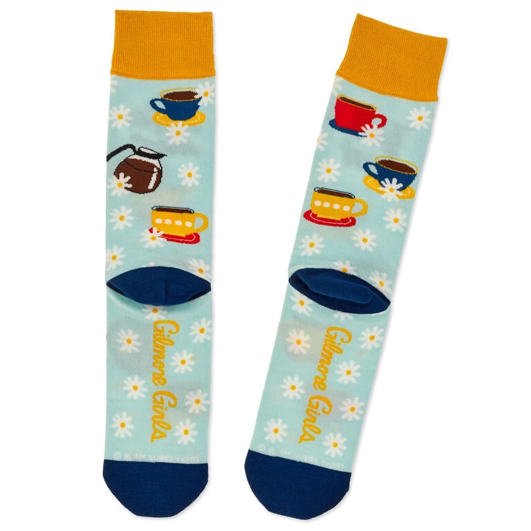 Hallmark Gilmore Girls Life's Short, Talk Fast Crew Socks 4 Hallmark Gilmore Girls Life's Short, Talk Fast Crew Socks - Image 2